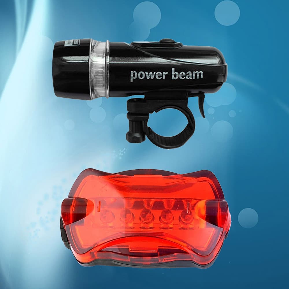 Bicicleta LED farol Super brilhante de longo alcance equitação ao ar livre luz forte lanterna 5LED luz de advertência ve