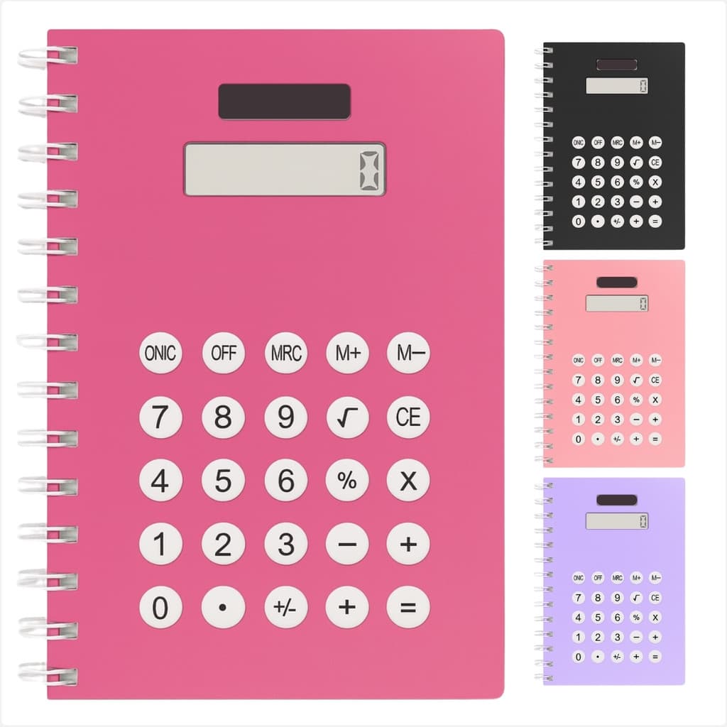 Caderneta Com Calculadora Portatil Para Escritorio E Estudo