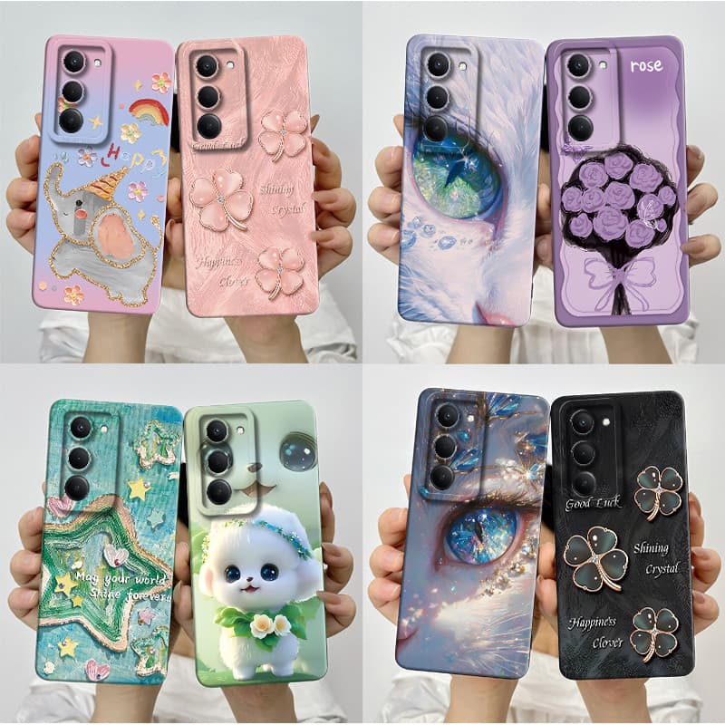 Para Xiaomi Redmi 15 5G Caso 2025 Estética Bonita Borboleta Flores À Prova De Choque Silicone Macio TPU Capa De Telefone