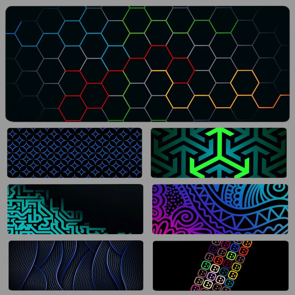 ROD 80 * 30cm Mouse Pad Anti Selip Tapete De Mesa Grande MousePad Komputer Longo Colorido Preto
