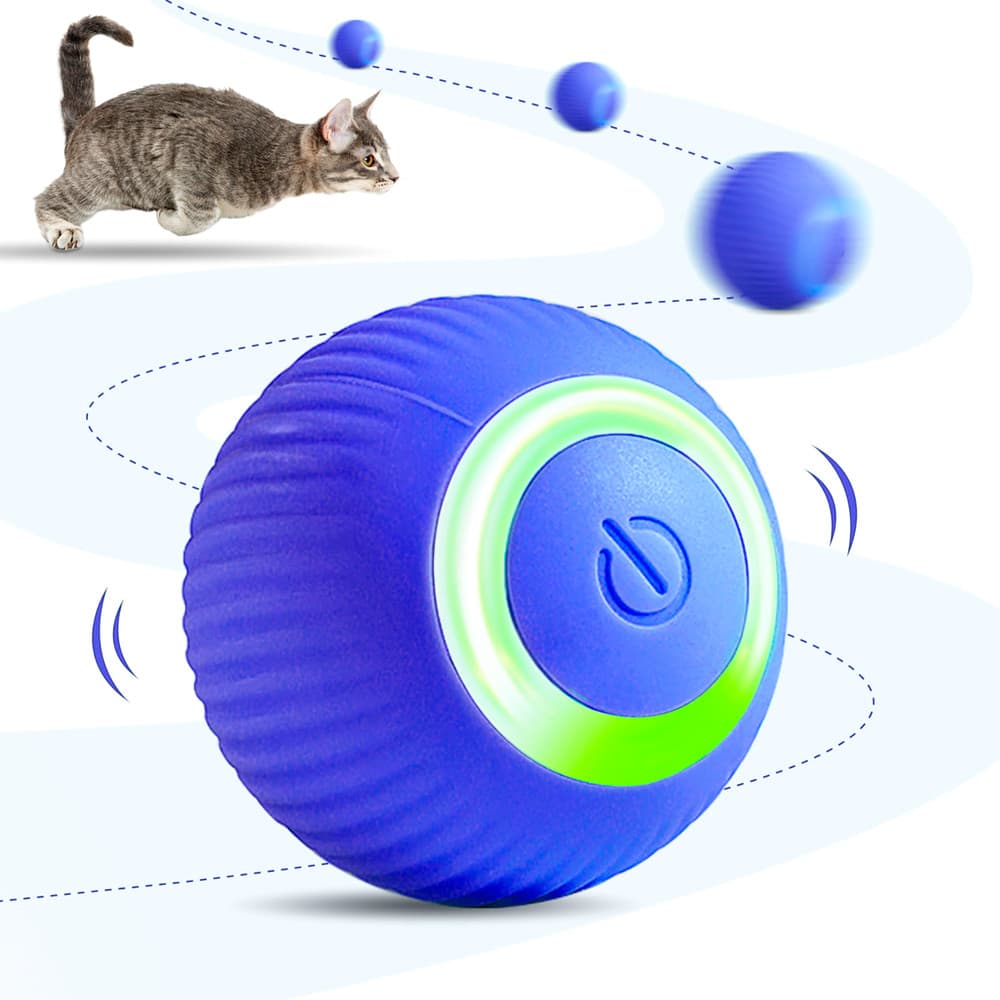 Bolinha Interativa Automática Inteligente Para Gato Cachorro Pet Movimenta Sozinha LED Recarregável