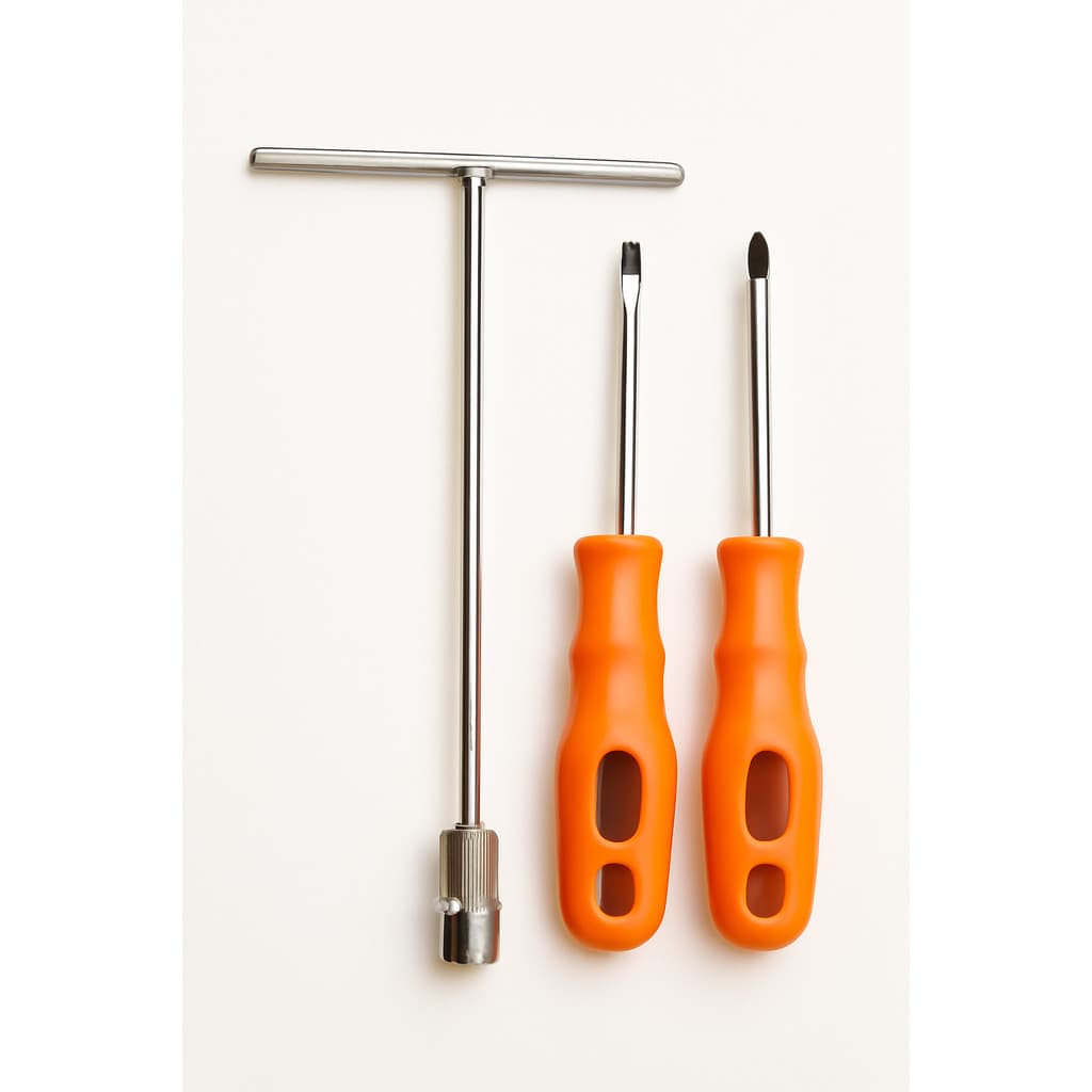 Kit Ferramentas Profissionais: Chave T 17 mm e Chave de Fenda +Philips com Cabo Antiderrapante