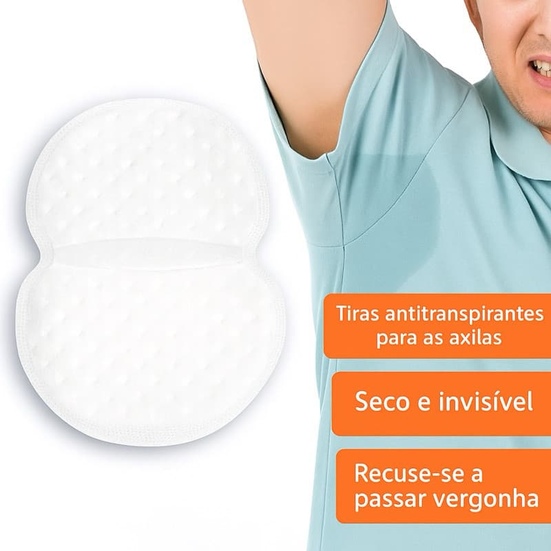 Adesivo Absorvente Axila Protetor Dário Conforto e Secura Instantânea