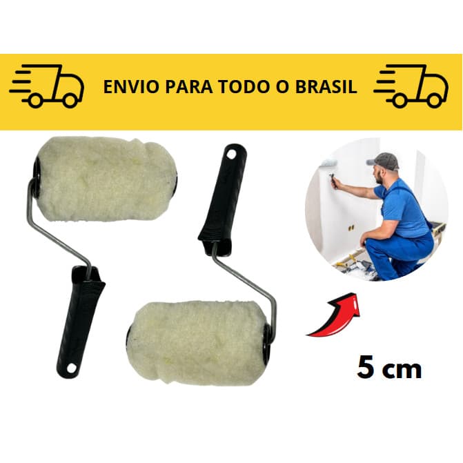Rolo de pintura / rolo de lã sintetica / rolo para acabamento 5cm