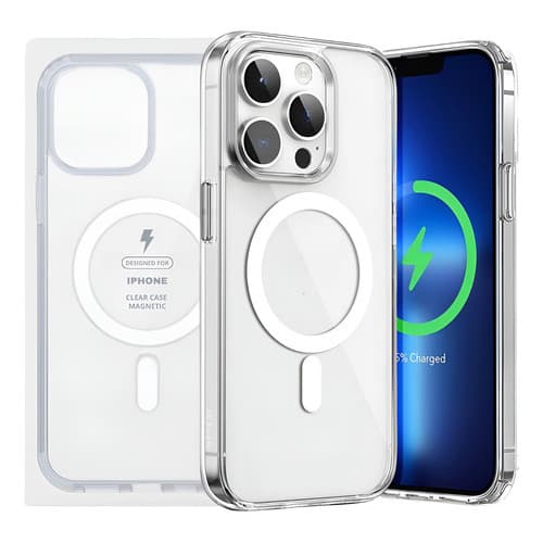Capa Capinha Case Magsafe Premium Magnética Para iPhone Transparente