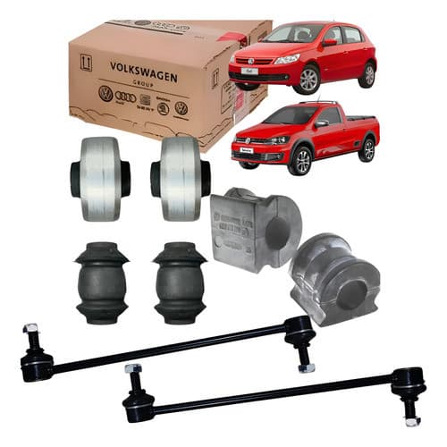 Kit Bieleta Bucha Bandeja E Da Barra Vw Gol Fox Voyage G5 G6 Original
