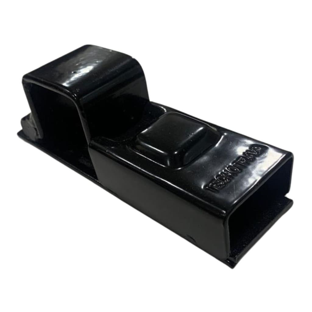 Trava Porta Cadeado Tecnotrava N01 30x30 Preto Em Aço