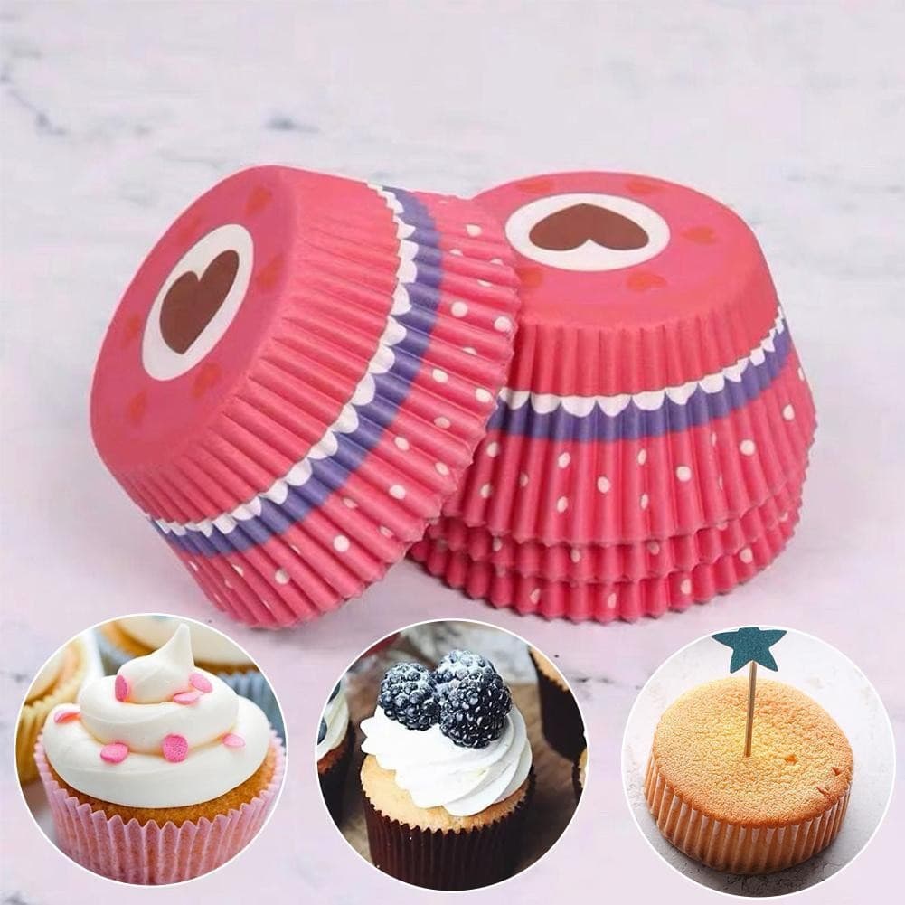 Copos De Papel Para Bolo , Muffin , Arco-Íris , Colorido , Caixa De Cupcake , Forro W8f0