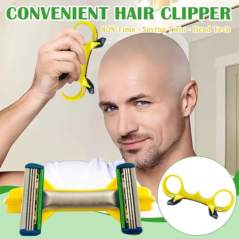 1-6 Pçs Portátil Máquina De Cortar Cabelo Careca Manual Dos Homens Cabeça Navalha Auto-Purnamento
