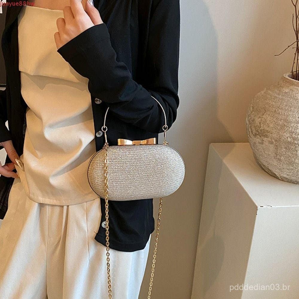 JUNYUE Bolsa Para Banquete Noturno , De Pulso Com Strass Ombro Glitter Clutch Feminina