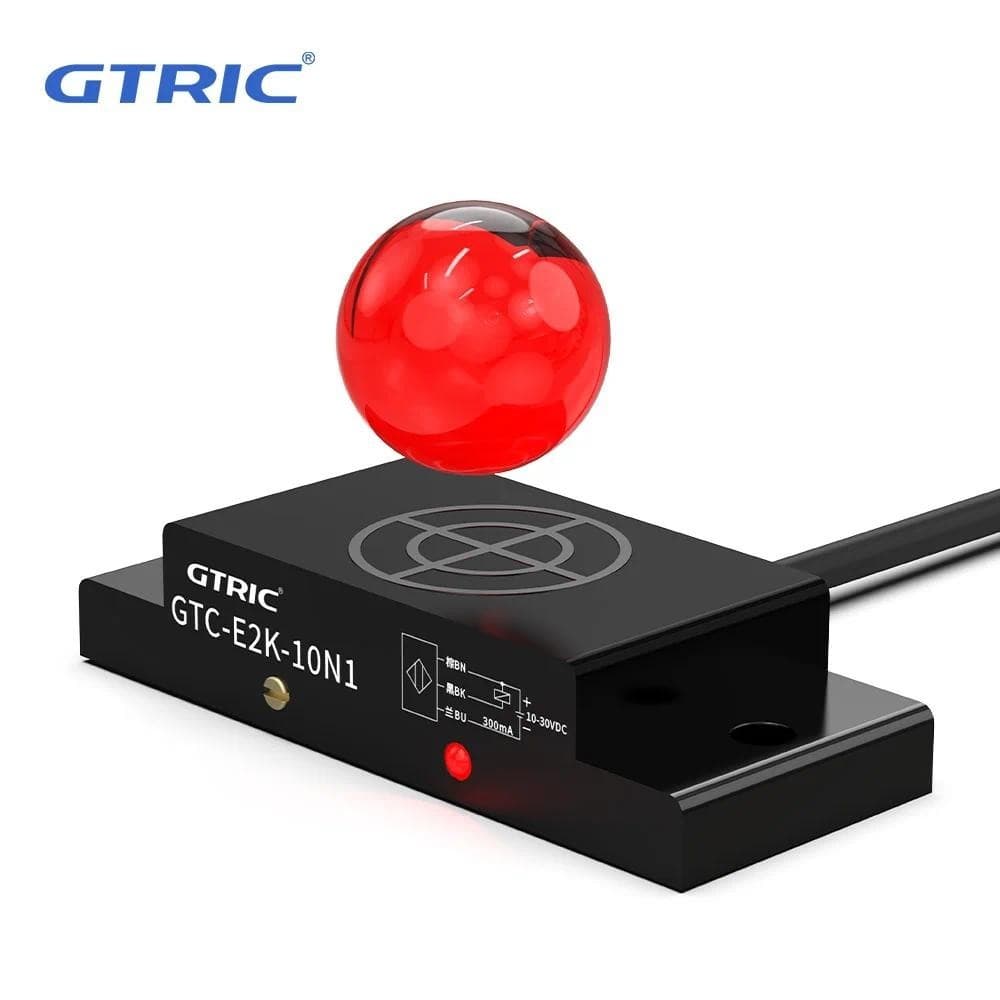 Interruptor Capacitivo De Matriz De Sensor De Proximidade Série GTRIC E2K 10-30V DC 3 Fios NPN PNP Distância De Detecção