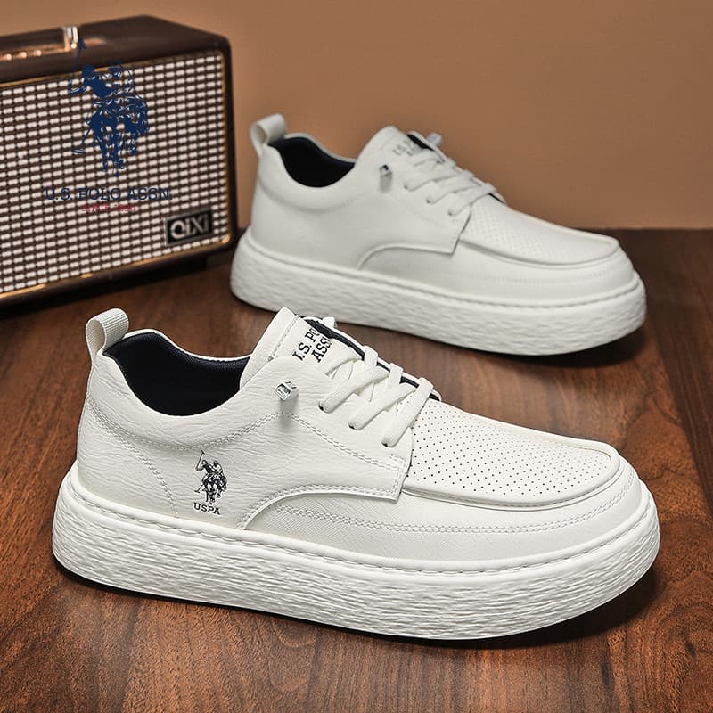 USPOLO.ASSN.Small Sapatos Brancos Sapatos Masculinos 2026 Novo Estilo Verão Respirável Venda Quente All-match Tênis Casu