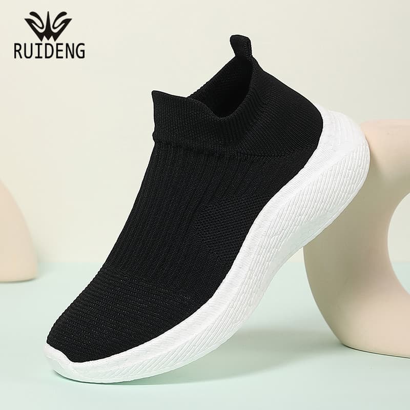 Ruideng Sapatos Casuais De Tamanho Grande Sapatos Masculinos Superfície De Malha Absorção De Choque Sola Macia Capa Pé R