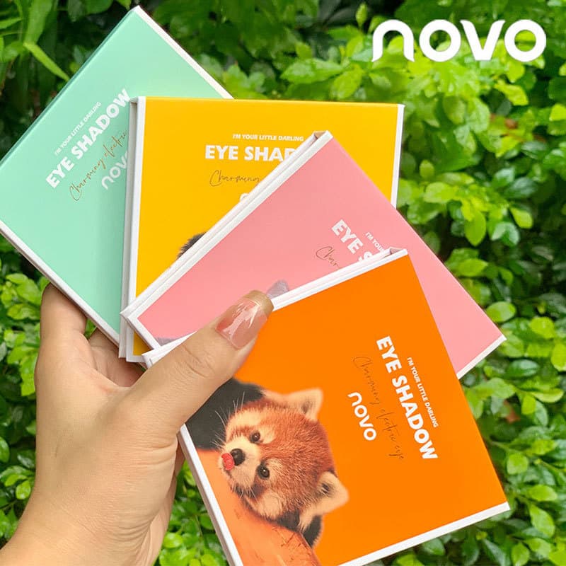 Novo Animal paleta de sombras de nove cores Super quente influenciador Glitter lantejoulas contas fosco à prova dwaterpr