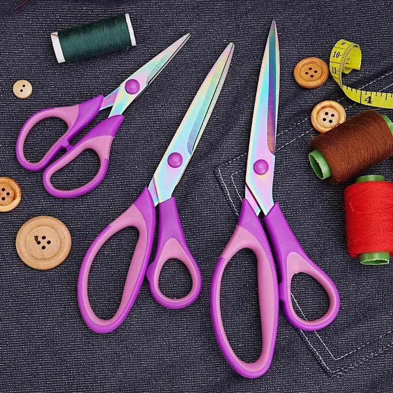 Kit Tesoura de Titânio Profissional 3 Unidades