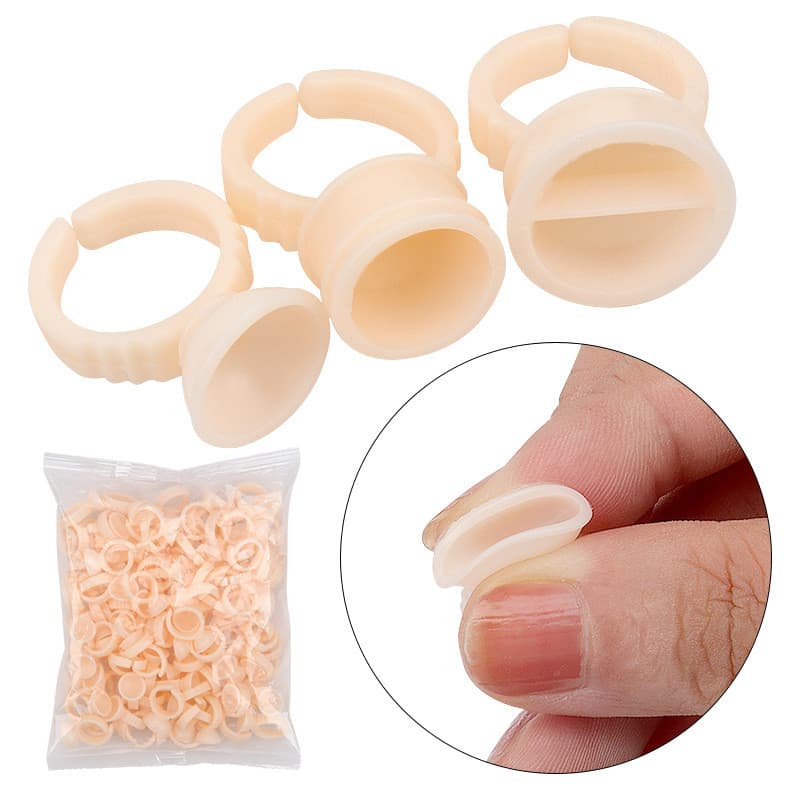 Tatuagem cor copo tatuagem sobrancelha Silicone esponja anel copo cílios beleza cílios produtos descartáveis ferramenta