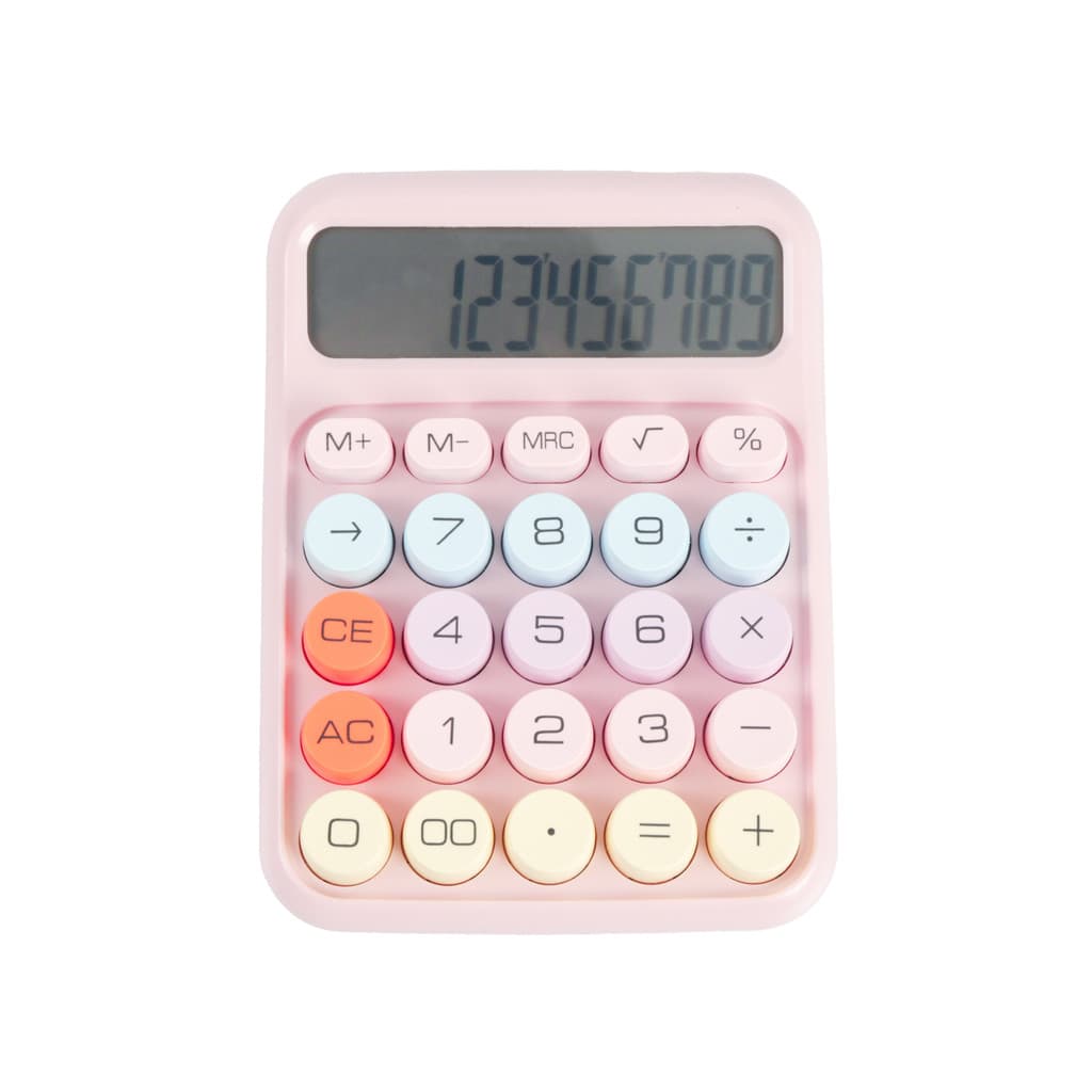 Calculadora Portátil Colorida Wassay Para Casa E Trabalho