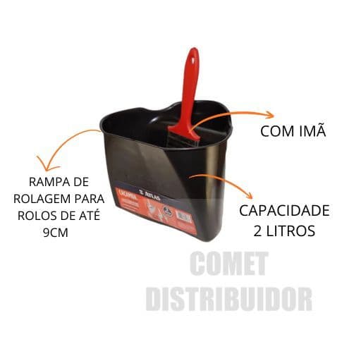 CACAMBA PINTURA DE MAO COM IMÃ  2L  ATLAS