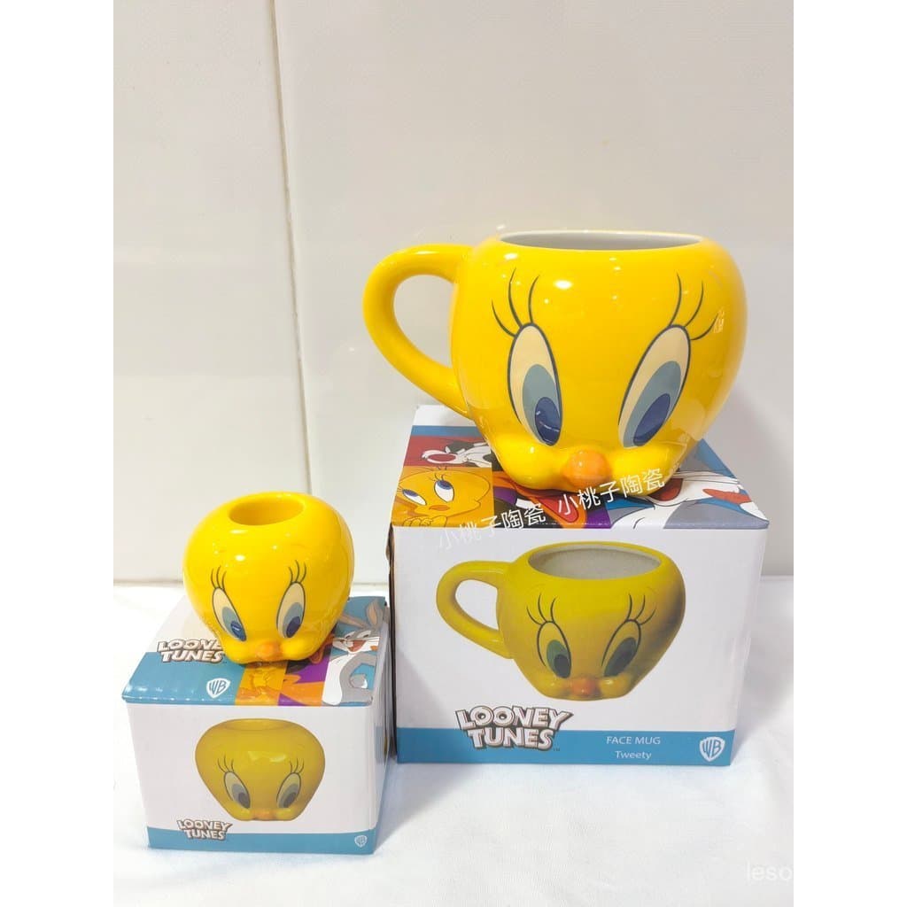 Suporte para escova de dentes em cerâmica estilo japonês com o Tweety, suporte criativo em formato de patinho amarelo, x