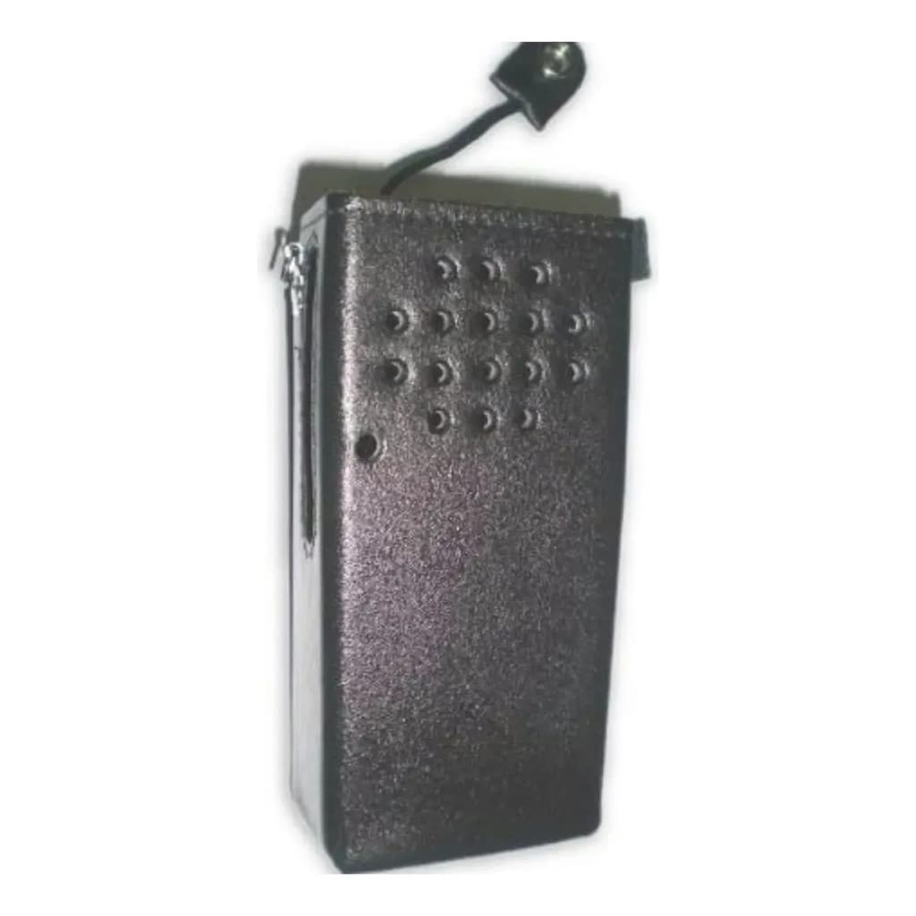Capa Box Couro Rigído Clips De Aço  Radio Ep-dep450/dep-450 Preto