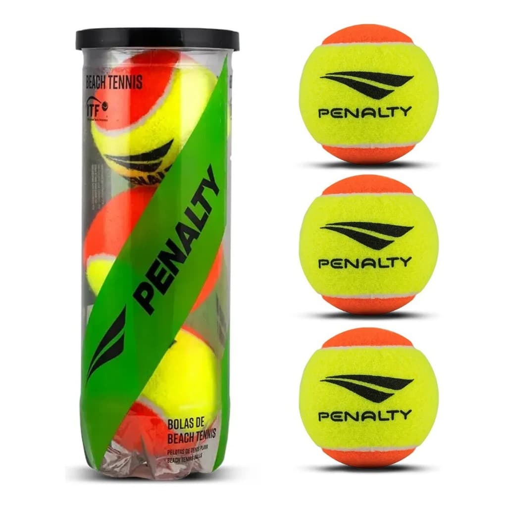 Kit 3 Bolinhas Beach Tennis Penalty Tubo