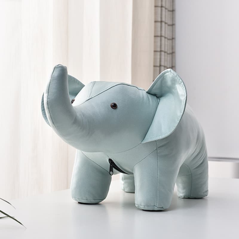 Pequeno pequeno fezes doméstico criativo dos desenhos animados elefante Animal fezes sala de estar porta sapato mudando