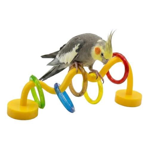 Brinquedo Passa Argola Para Calopsita Periquito Avuk Pet Sortido