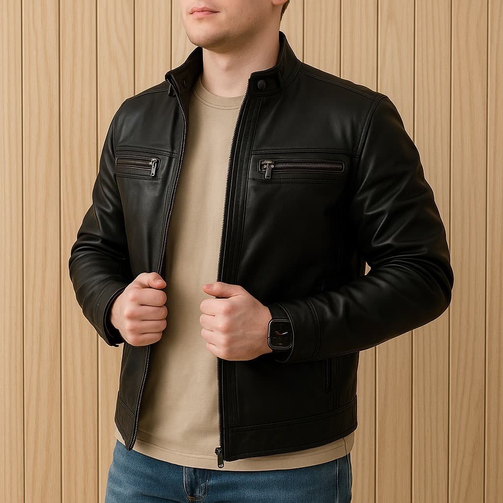 Jaqueta De Couro Masculina Forrada Casaco De Frio Moda Inverno Importado