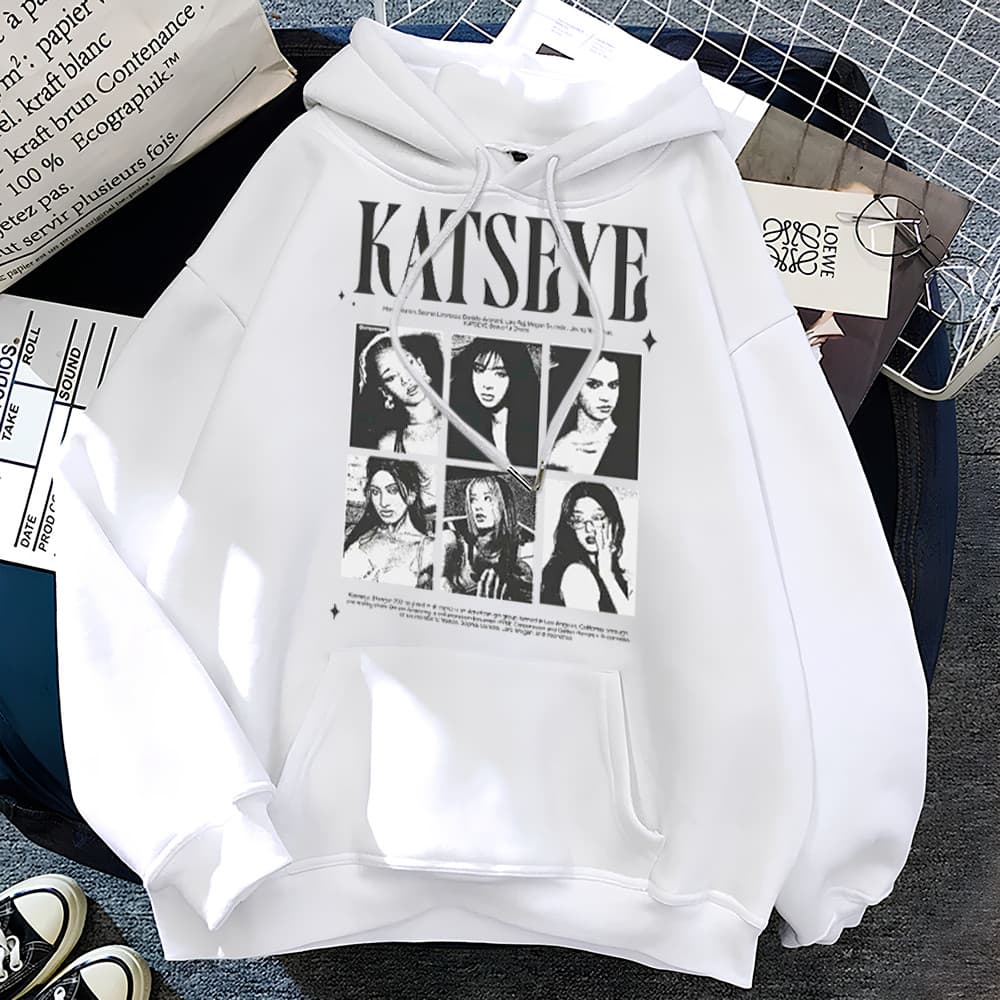 Moletom Canguru Blusa De Frio Katseye The Beautiful Chaos Tour Graphic Tee Unissex