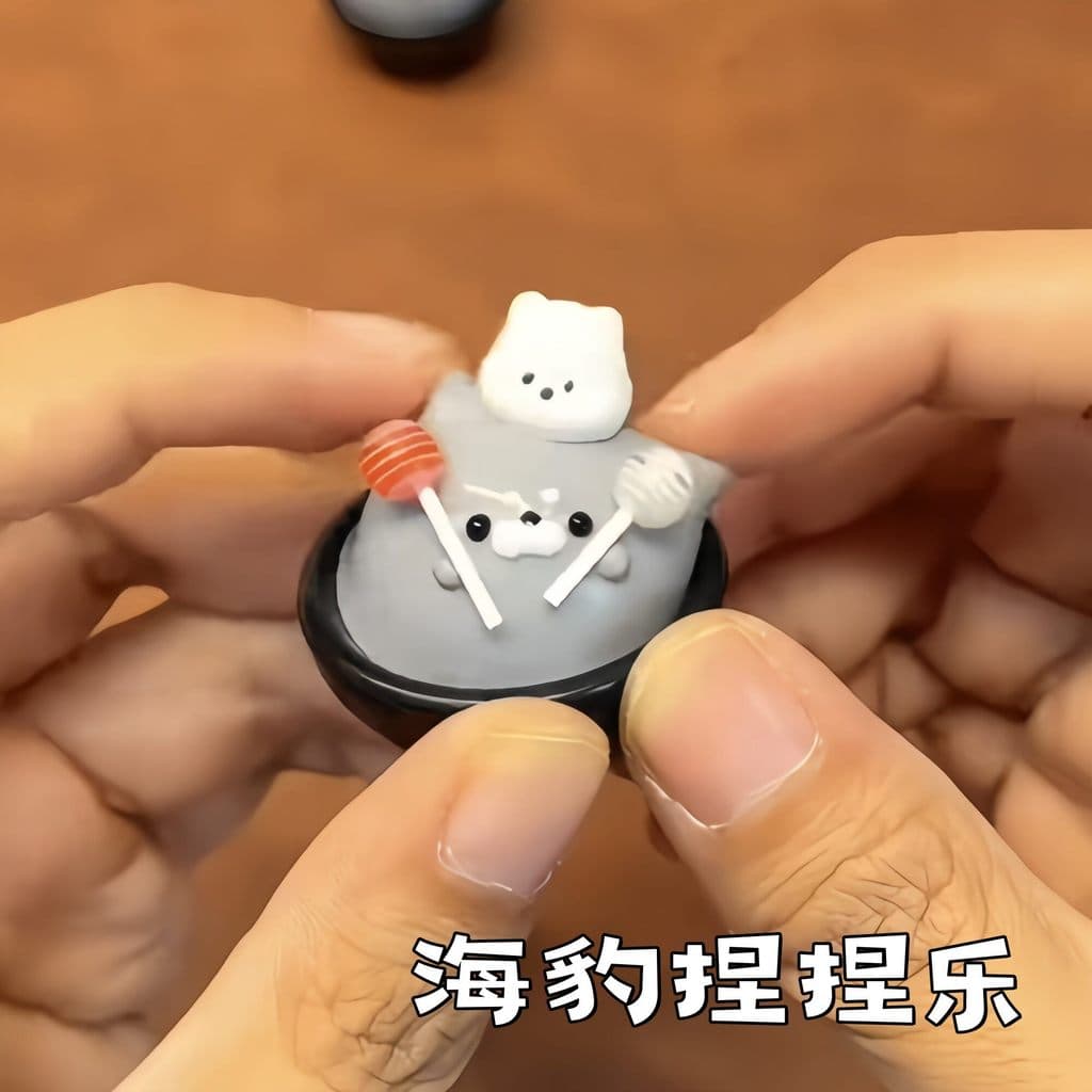 Bola Squishy Anti Estresse Squishy Estica Esmaga Brinquedo de Apertar Macio Selo pitada música dos desenhos animados des