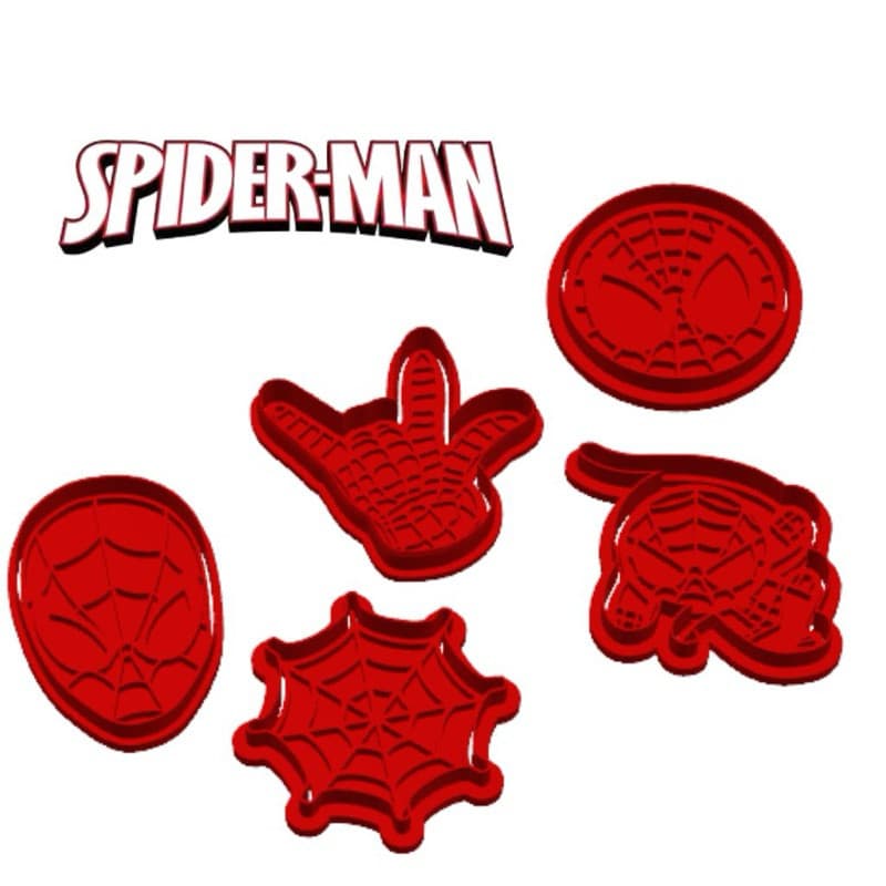 Cortador e Marcador de Biscoito Homem-Aranha/Spider man–Confeitaria (com puxador)