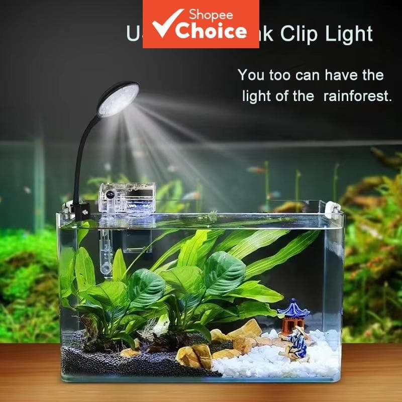 Usb Aquário Lâmpada Led Mini À Prova Dwaterproof Água Espectro Completo Luz Do Tanque De Peixes Regulável Para Planta Cr