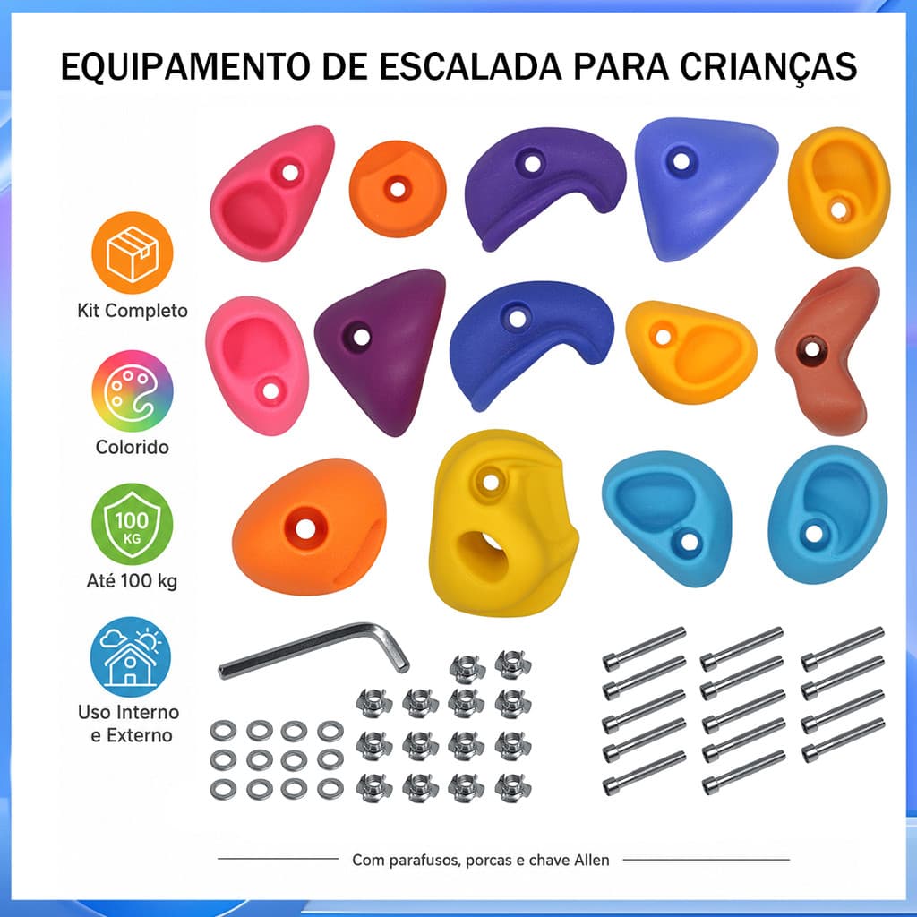 Ramo de escalada de resina Multi-estilo textura antiderrapante rocha de treinamento físico infantil
