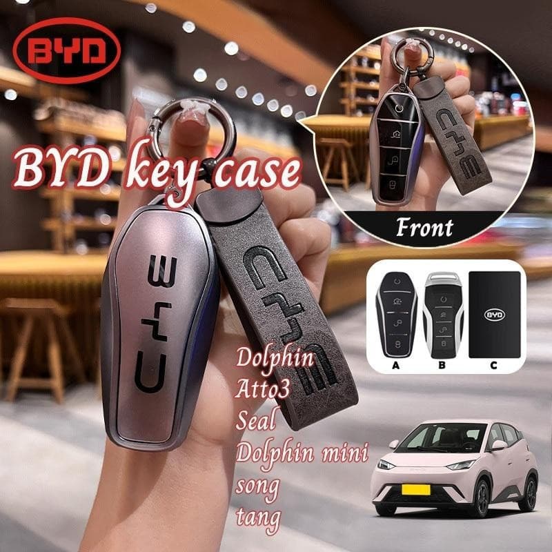 A capa para chave BYD é feita de TPU e é adequada para os modelos Dolphin/Atto3/Seal/Mini 16S7.   Força multinacional