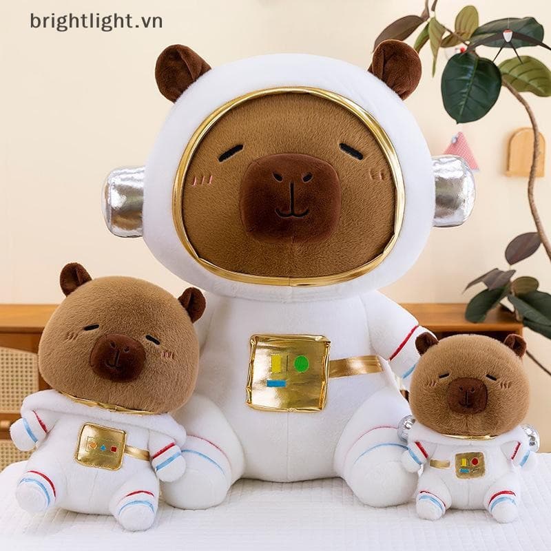 [Brightlight] 23/30/40cm Astronauta Capivara Brinquedo De Pelúcia Boneca Fofa Aniversário Infantil [VN]