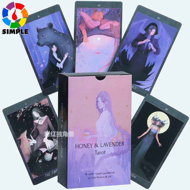 Honey and Lavender Tarot Fairy Tale and Fantasy Deck 78 Cards