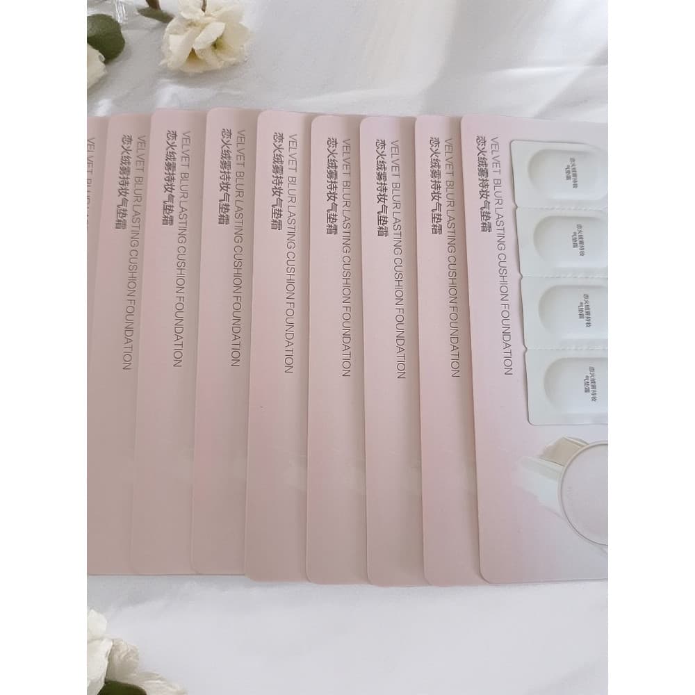 PL Rub-Off Air Cushion 2.0 Liquid Foundation Test Color Card Corretivo Óleo de longa duração Controle de óleo da pele bb