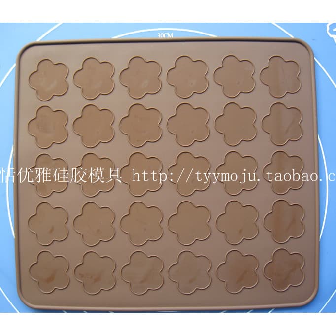 Correndo Volume versão completa Sakura pequena flor dos desenhos animados Macarons dedicado Silicone forno assadeira est