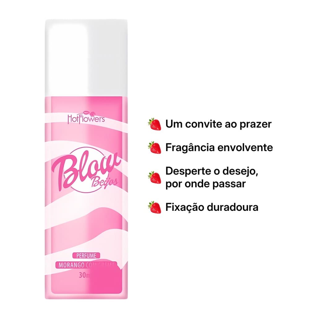 Blow Beijos Deo Colônia 30ml Hot Flowers Perfume Feminino Irresistível