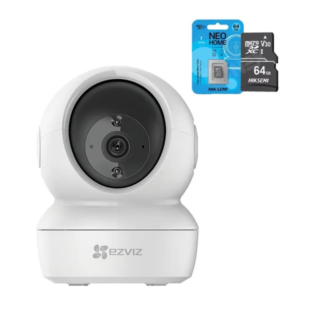 KIT Câmera de segurança WiFi Ezviz C6N FHD 2MP + Cartão 32gb