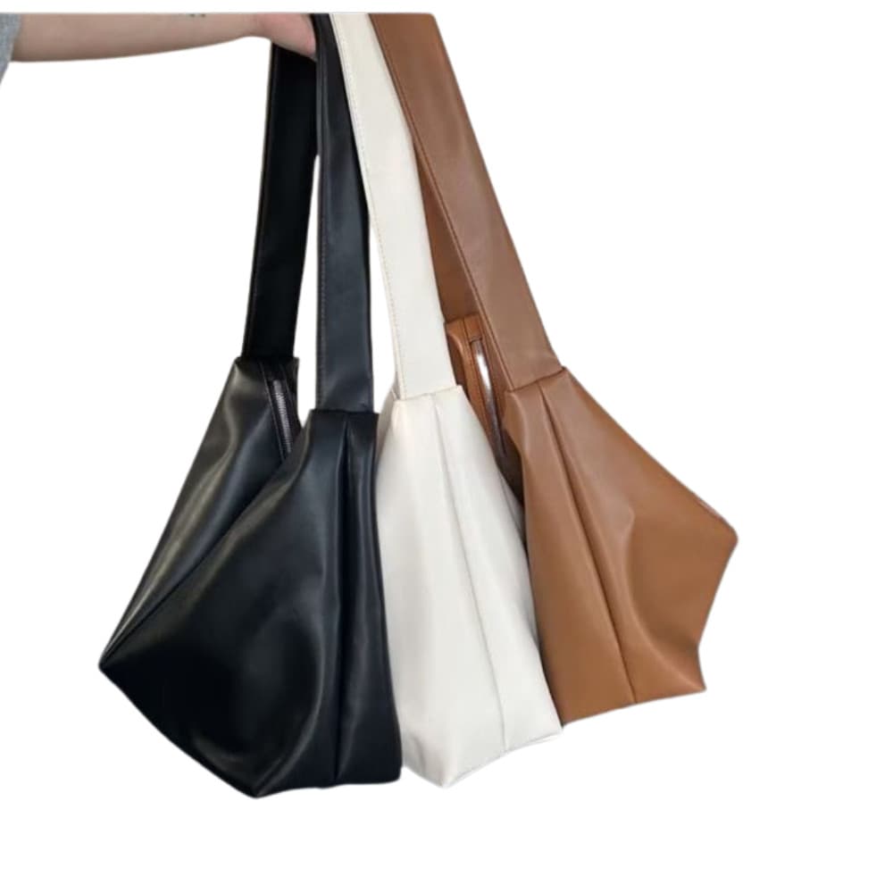 Bolsa Feminina, Elegante estilo preguiçoso, couro macio, extra grande capacidade casual  crossbody