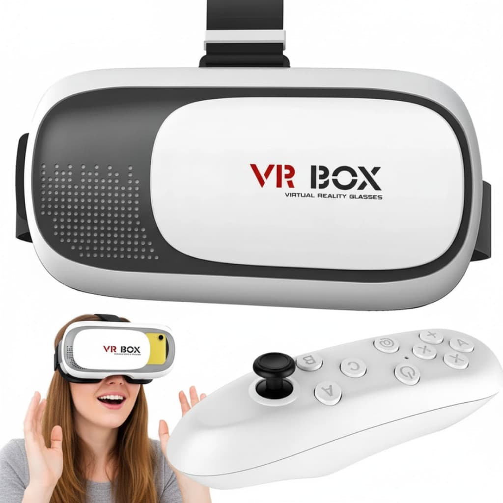 Oculos 3D Realidade Virtual VR Box + Controle Bluetooth