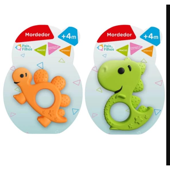 Mordedor Dinossauro Macio PAIS E FILHOS Cheiro Tutti Frutti