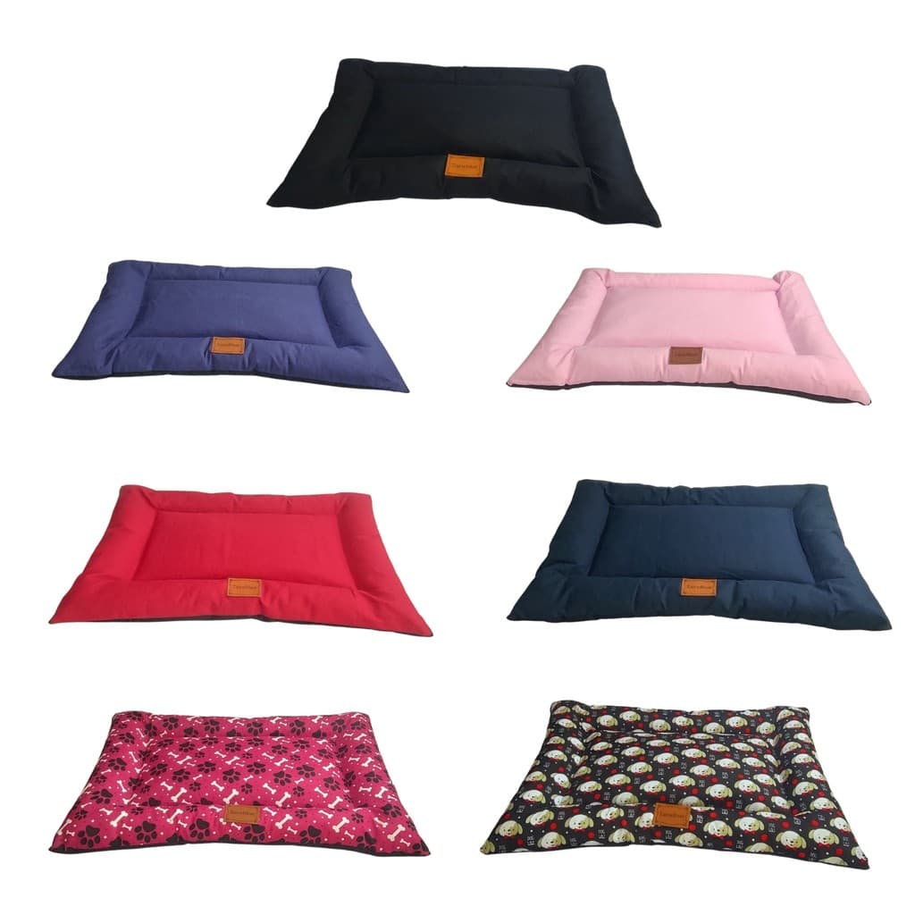 Colchonete Cama Pet Med 80x55 Cachorro Gato Lavável ZaraBlue