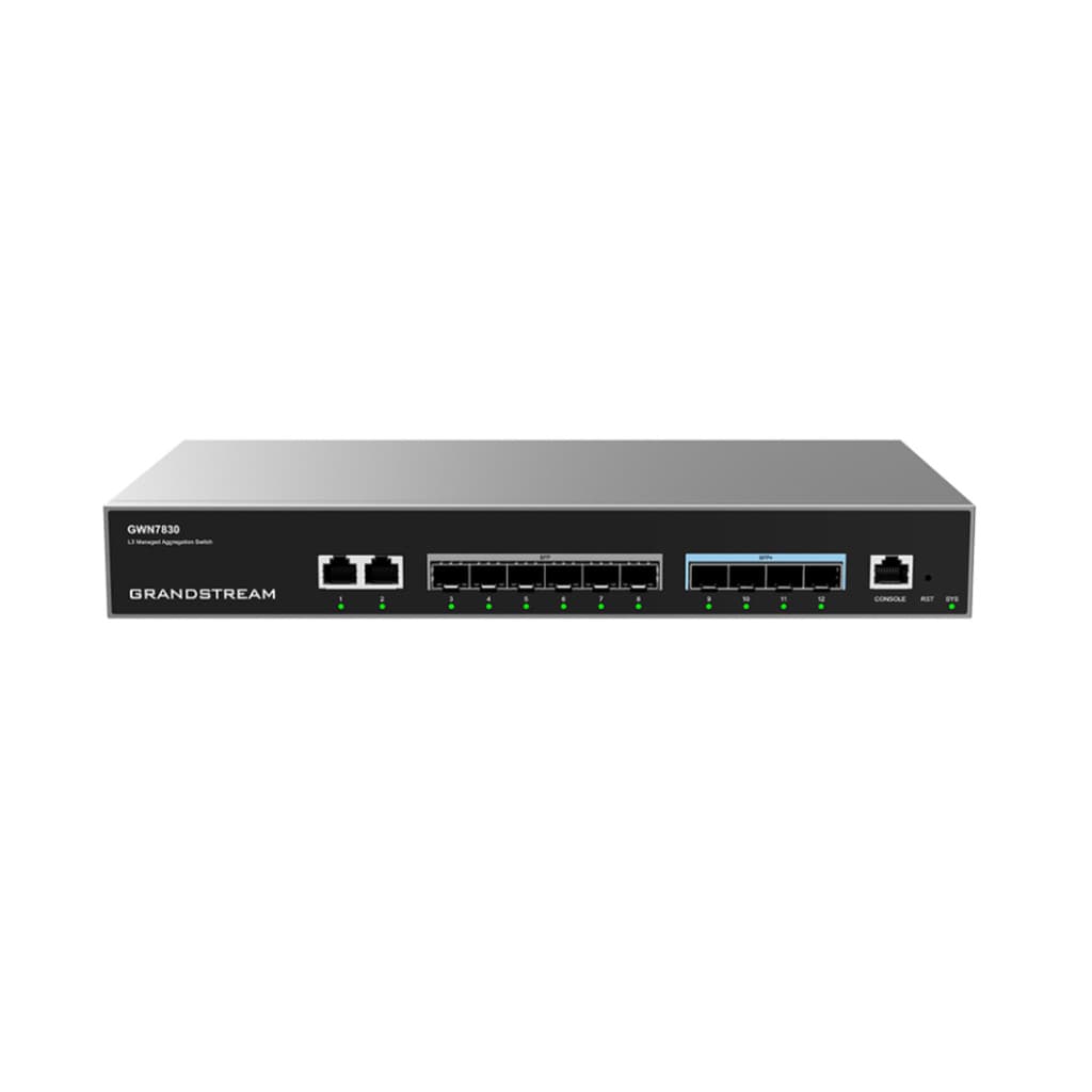 Switch GWN7830 2 Portas Gigabit + 6 SFP + 4 SFP+10G Layer 3