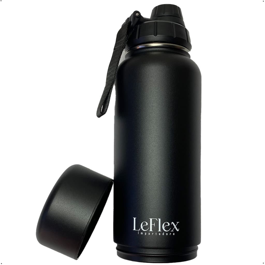 Garrafa Térmica Agua 1000 Ml A Vacuo Inox Isolada Academia
