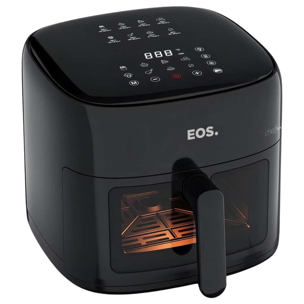 Airfryer Fritadeira Sem Óleo Air Fryer EOS 6.2 Litros Chef Gourmet Iluminação no cesto 220V