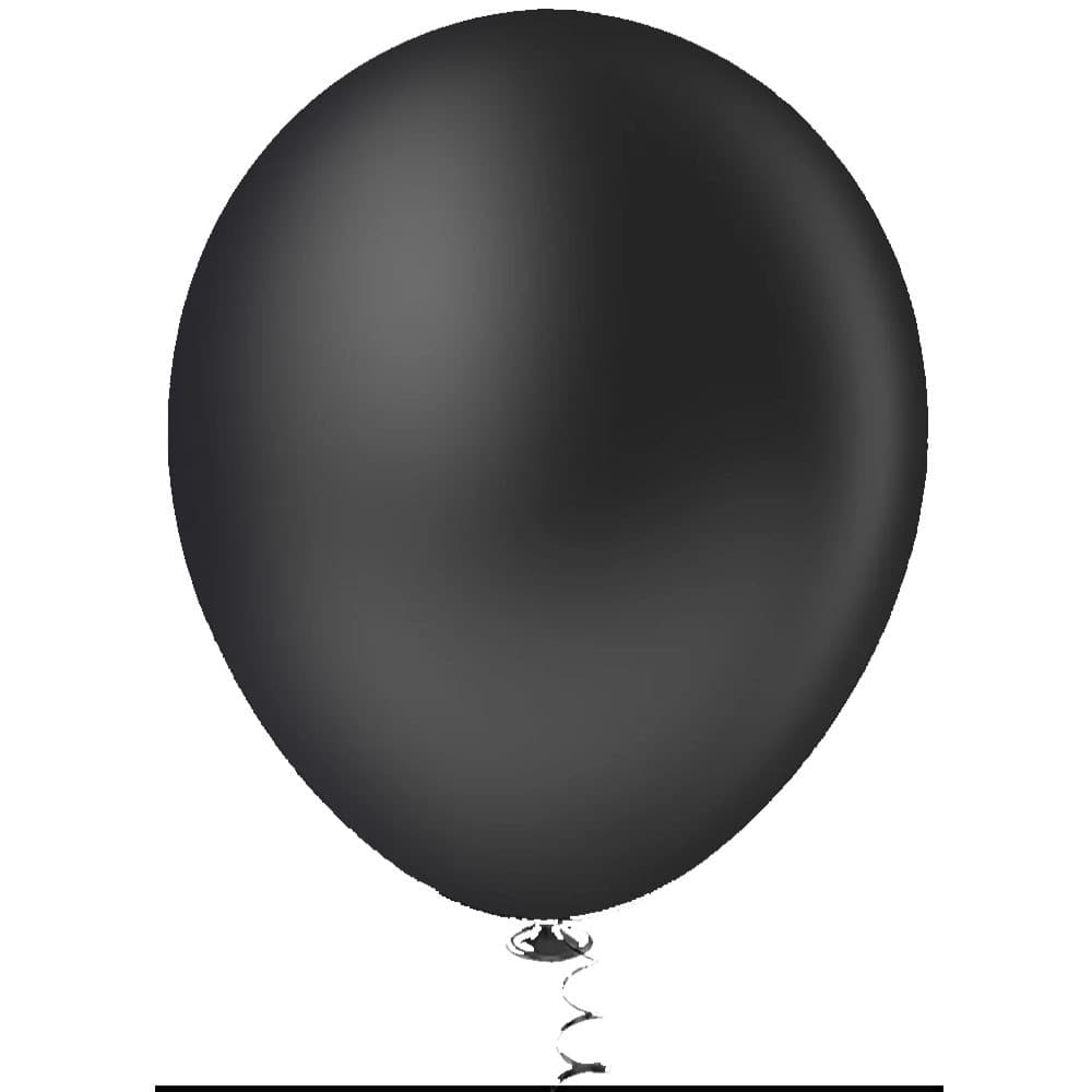 Balão Linha Redondos Liso N05 Preto 50un Pic Pic