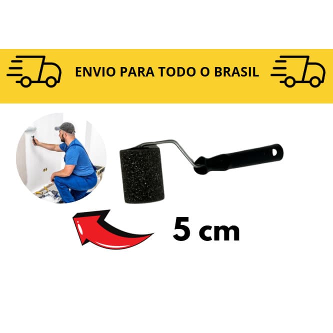 Rolo de pintura / rolo de esponja / rolo para acabamento 5cm