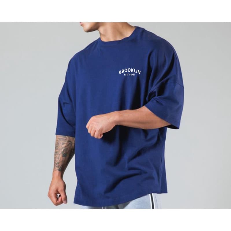 Camiseta Oversized BOS Fitness Masculina Unissex - Streetwear Algodão